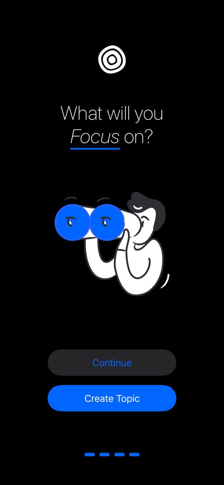 Focus Time – Track Time With A Tap. onboarding 4